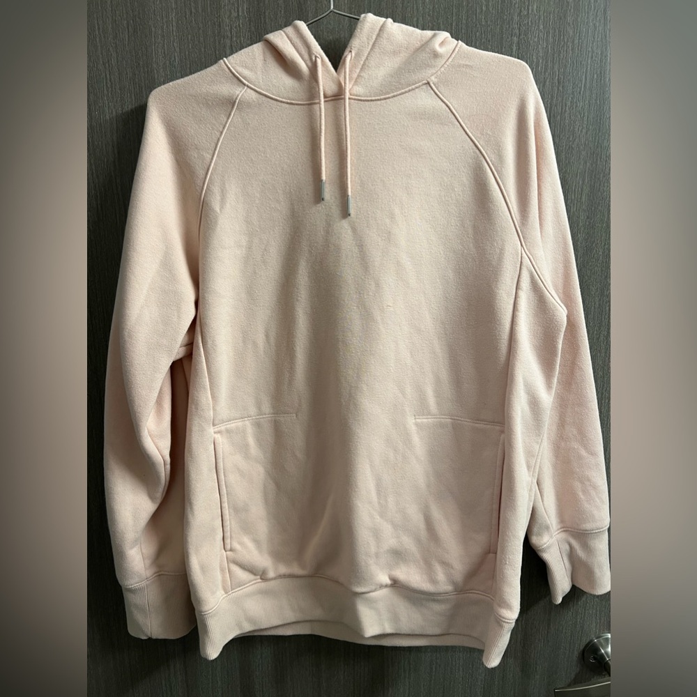 All In Motion Men's Cotton Fleece Pullover Sweatshirt, Pink, Size M